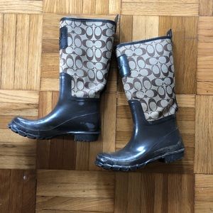 Coach Rainboots — bad condition